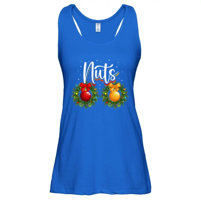 Chest Nuts Christmas Funny Couples Christmas Chestnuts Gift Ladies Essential Flowy Tank