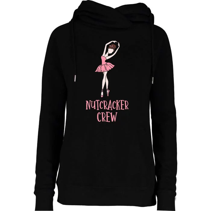 Cute Nutcracker Crew Ballet Dance Play Womens Funnel Neck Pullover Hood