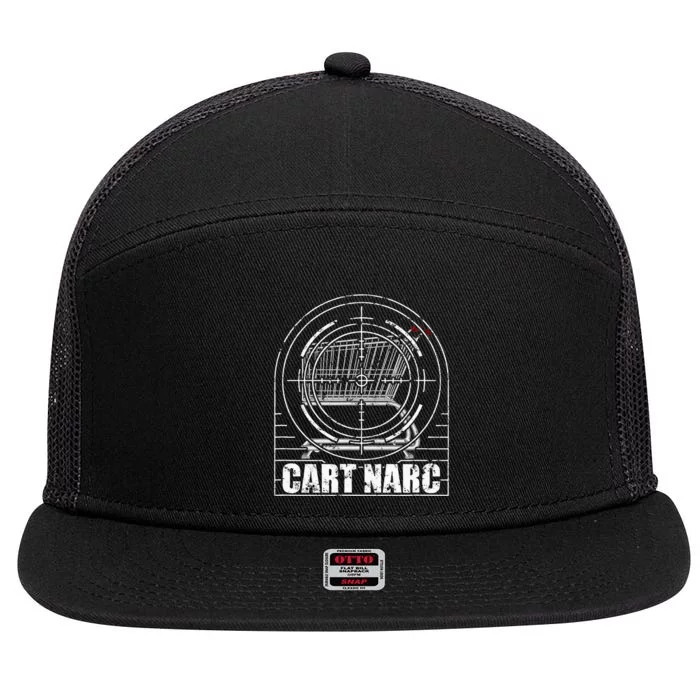 Cart Narc Cart 7 Panel Mesh Trucker Snapback Hat