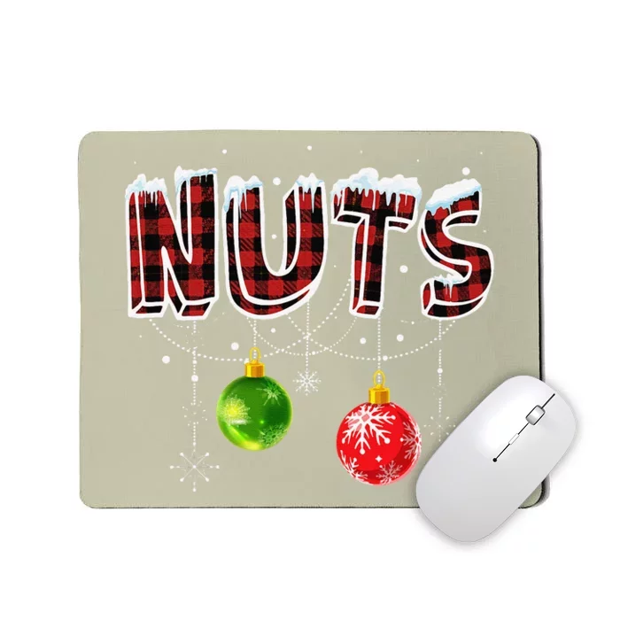 Chest Nuts Christmas Matching Couples Funny Outfit Chestnuts Mousepad