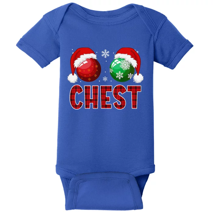 Chest Nuts Christmas Funny Funny Matching Couple Chestnuts Gift Baby Bodysuit