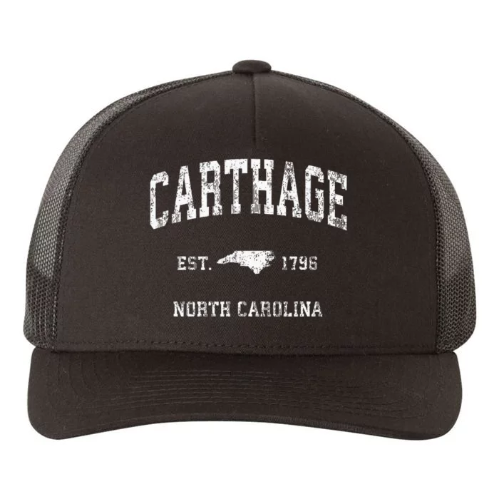 Carthage North Carolina Nc Vintage Athletic Yupoong Adult 5-Panel Trucker Hat