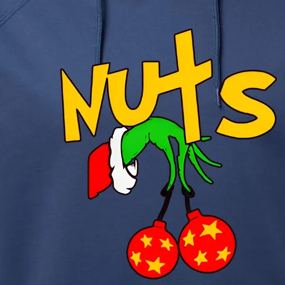 Chest Nuts Couples Matching Christmas Humor Performance Fleece Hoodie