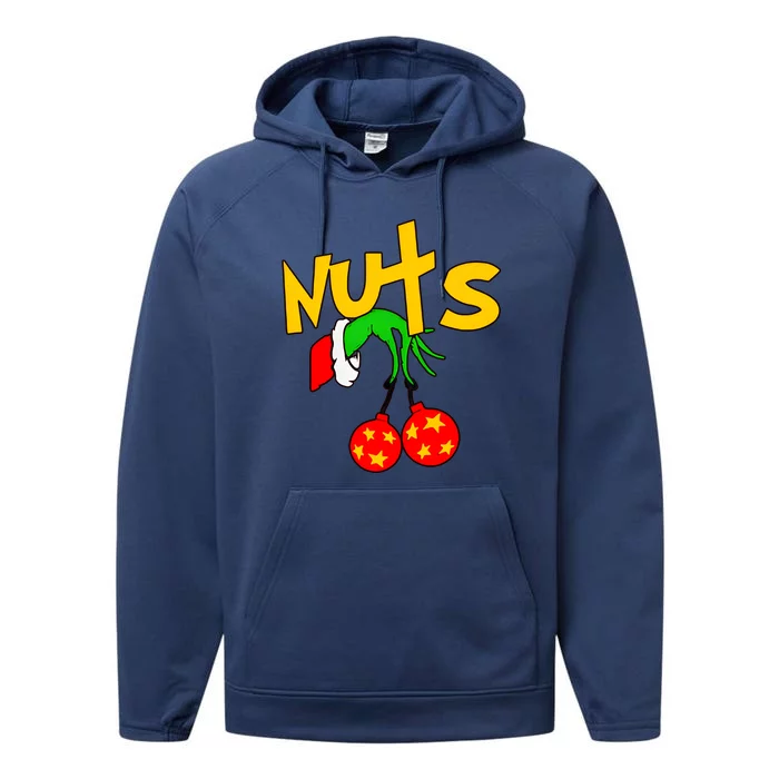 Chest Nuts Couples Matching Christmas Humor Performance Fleece Hoodie