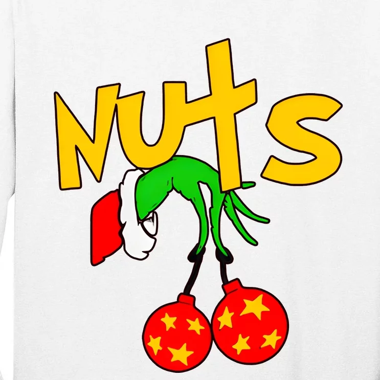 Chest Nuts Couples Matching Christmas Humor Tall Long Sleeve T-Shirt