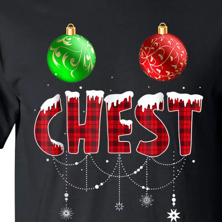 Chest Nuts Christmas Shirt Funny Matching Couple Chestnuts Tall T-Shirt