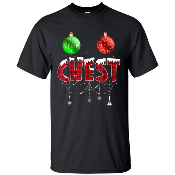 Chest Nuts Christmas Shirt Funny Matching Couple Chestnuts Tall T-Shirt