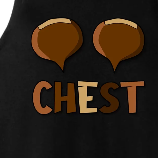 Chest Nuts Couples Matching Christmas Chestnut For Her Gift Ladies Tri-Blend Wicking Tank