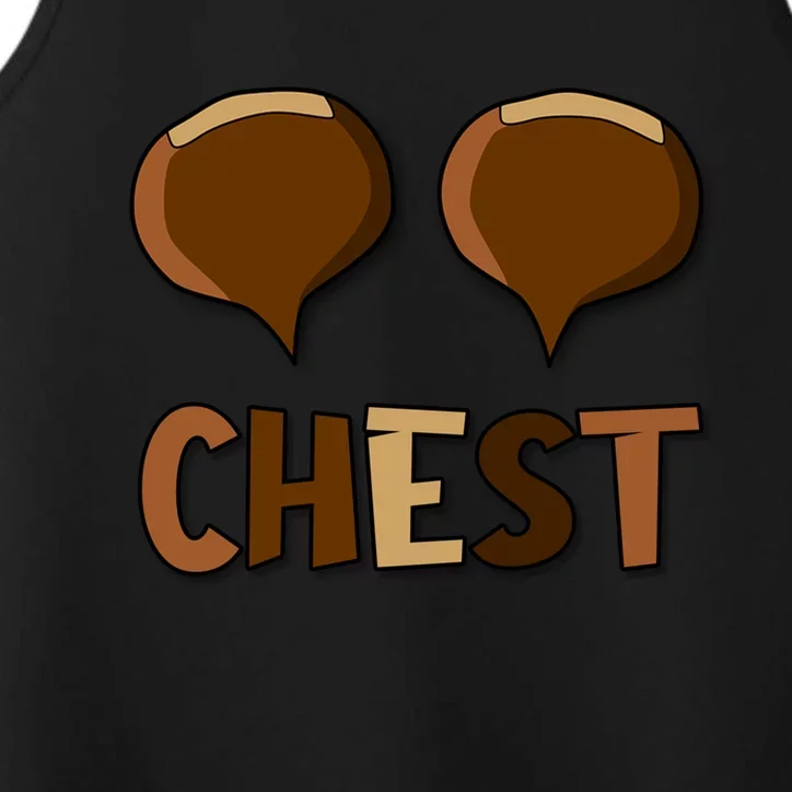 Chest Nuts Couples Matching Christmas Chestnut For Her Gift Performance Tank