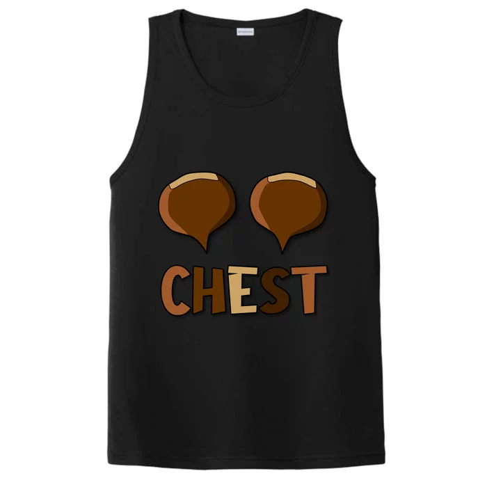 Chest Nuts Couples Matching Christmas Chestnut For Her Gift Performance Tank