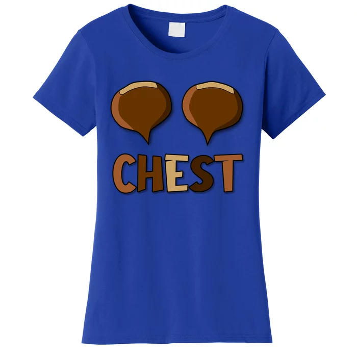 Chest Nuts Couples Matching Christmas Chestnut For Her Gift Women's T-Shirt