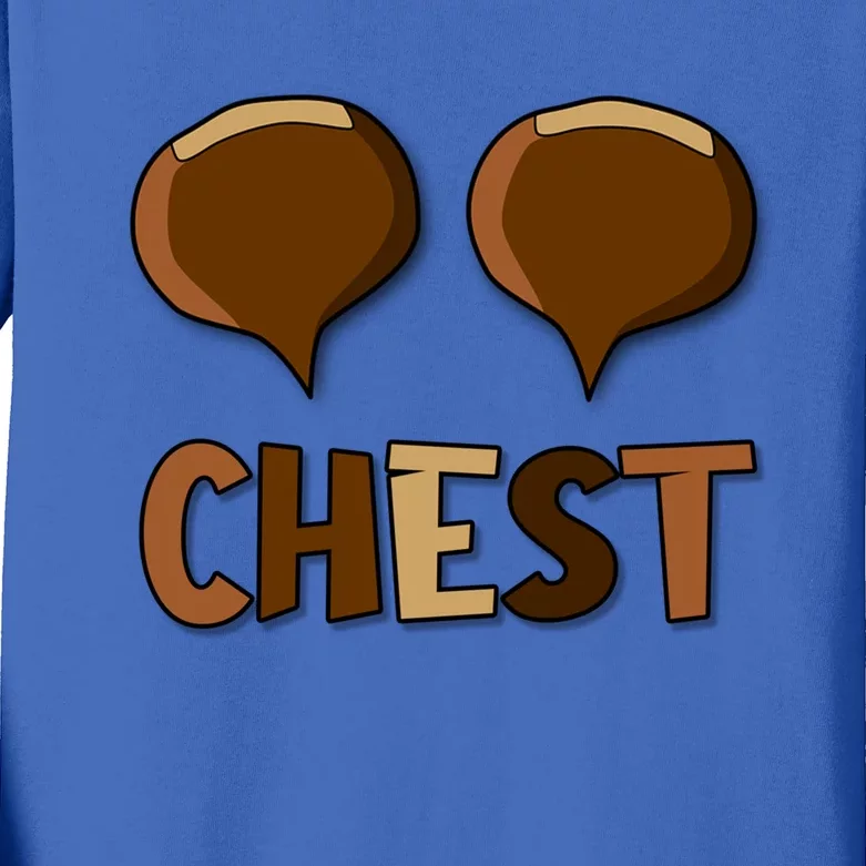 Chest Nuts Couples Matching Christmas Chestnut For Her Gift Kids Long Sleeve Shirt