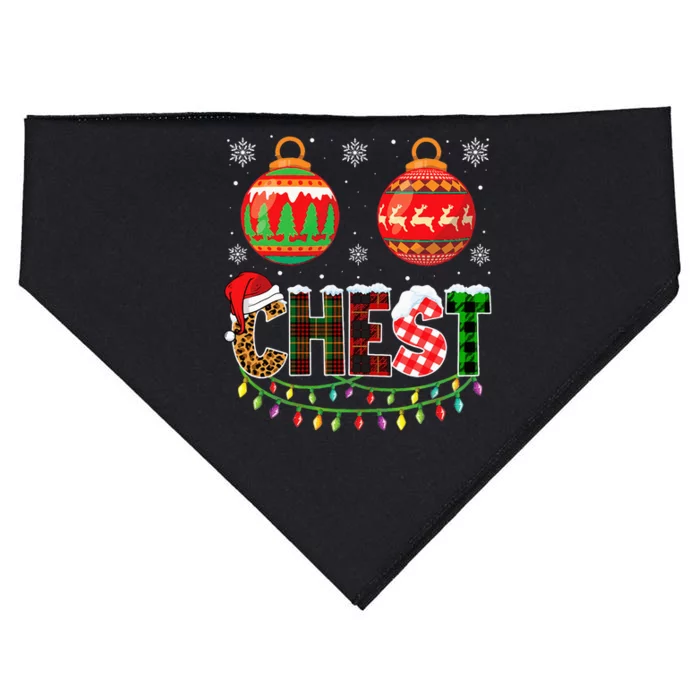 Chest Nuts Couples Christmas Chestnuts USA-Made Doggie Bandana