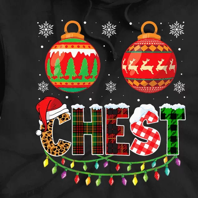 Chest Nuts Couples Christmas Chestnuts Tie Dye Hoodie