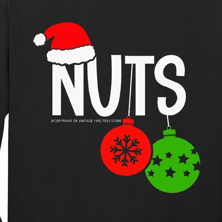 Chest Nuts Christmas Funny Matching Couple Chestnuts Long Sleeve Shirt