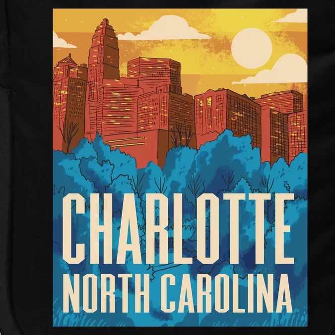 Charlotte North Carolina City Sunset Impact Tech Backpack