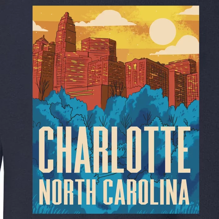 Charlotte North Carolina City Sunset Toddler Sweatshirt