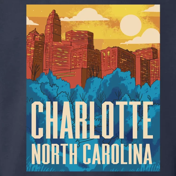 Charlotte North Carolina City Sunset Toddler Hoodie