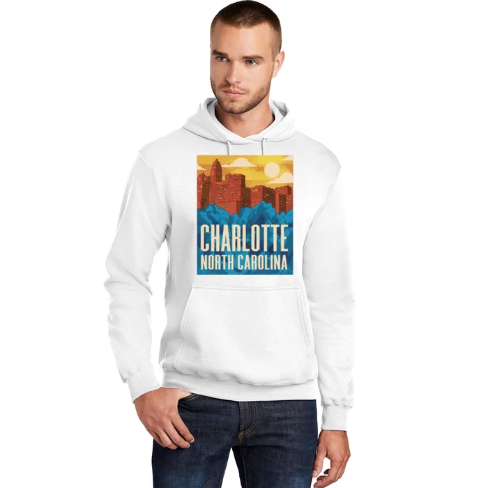 Charlotte North Carolina City Sunset Hoodie