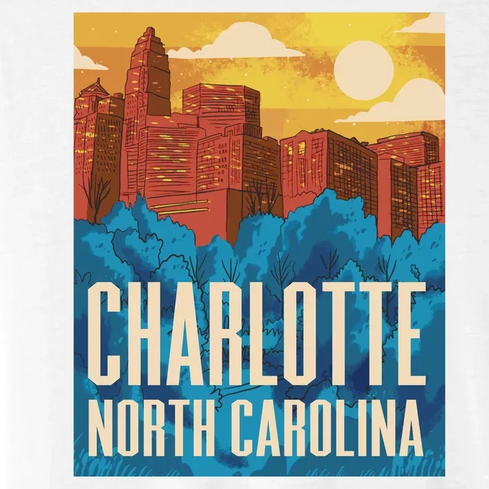 Charlotte North Carolina City Sunset ChromaSoft Performance T-Shirt