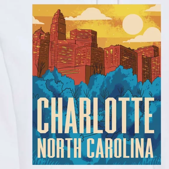 Charlotte North Carolina City Sunset Premium Hoodie