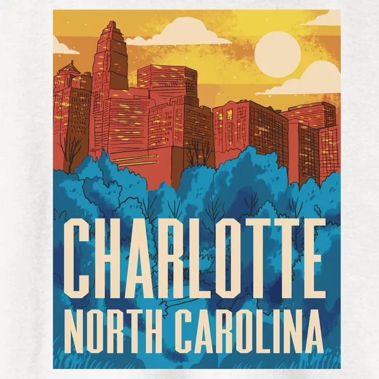 Charlotte North Carolina City Sunset Women's Crop Top Tee