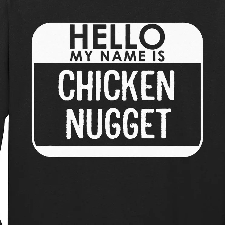 Chicken Nugget Costume Funny Easy Last Minute Halloween Gift Tall Long Sleeve T-Shirt