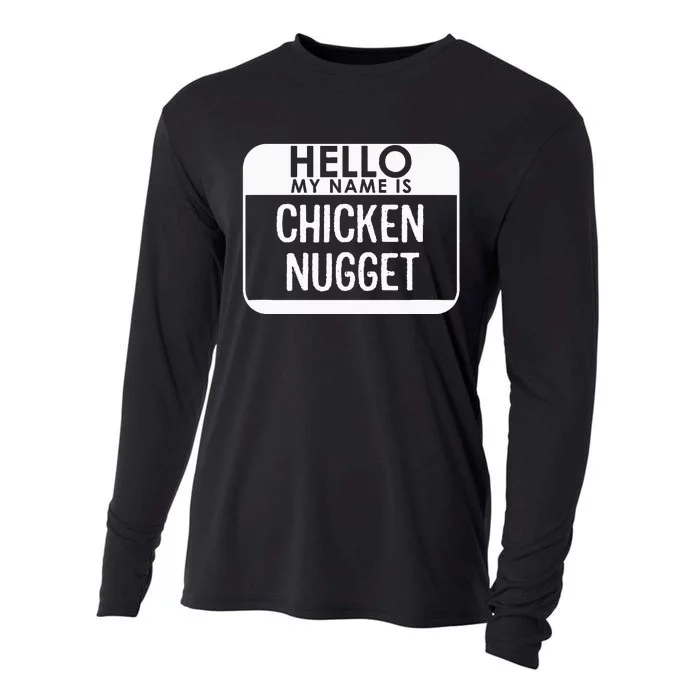 Chicken Nugget Costume Funny Easy Last Minute Halloween Gift Cooling Performance Long Sleeve Crew