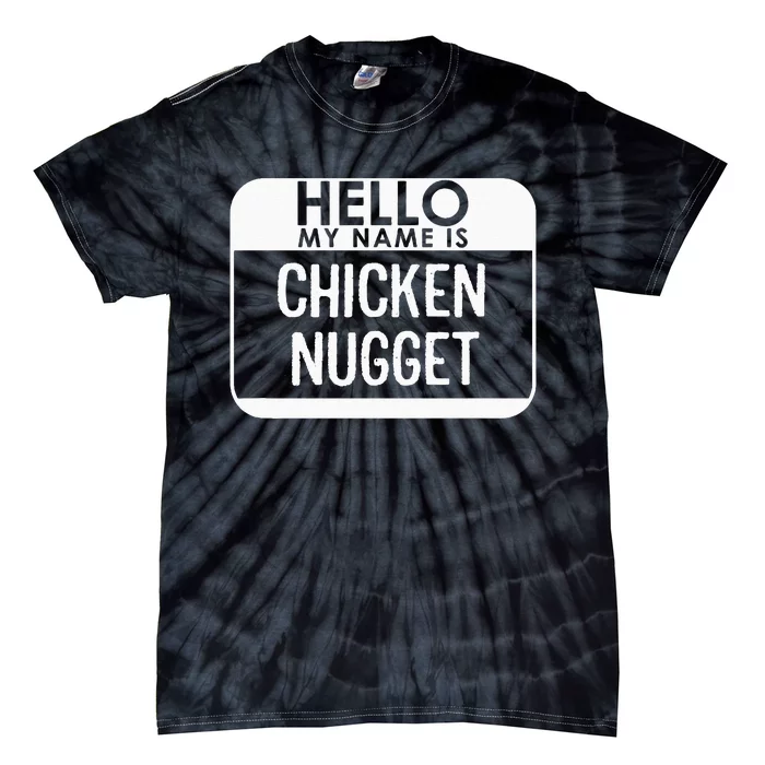 Chicken Nugget Costume Funny Easy Last Minute Halloween Gift Tie-Dye T-Shirt