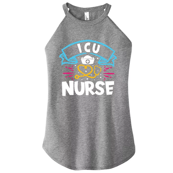 Clinic Nurse Caretaker Hospital Registered Gift Icu Nurse Gift Women’s Perfect Tri Rocker Tank