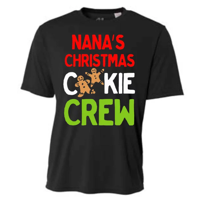 Cute Nana's Christmas Cookie Crew for Grand and Families Cooling Performance Crew T-Shirt