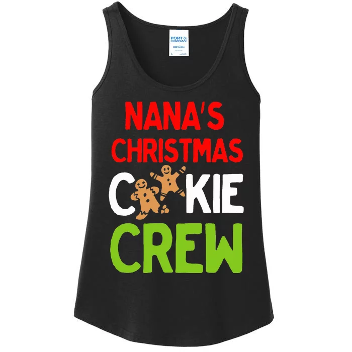 Cute Nana's Christmas Cookie Crew for Grand and Families Ladies Essential Tank