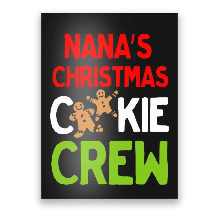 Cute Nana's Christmas Cookie Crew for Grand and Families Poster