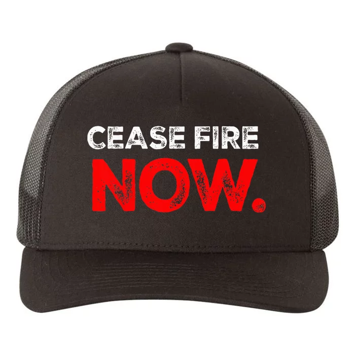 Ceasefire NOW Yupoong Adult 5-Panel Trucker Hat