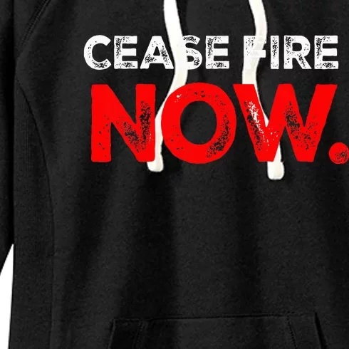 Ceasefire NOW Women's Fleece Hoodie