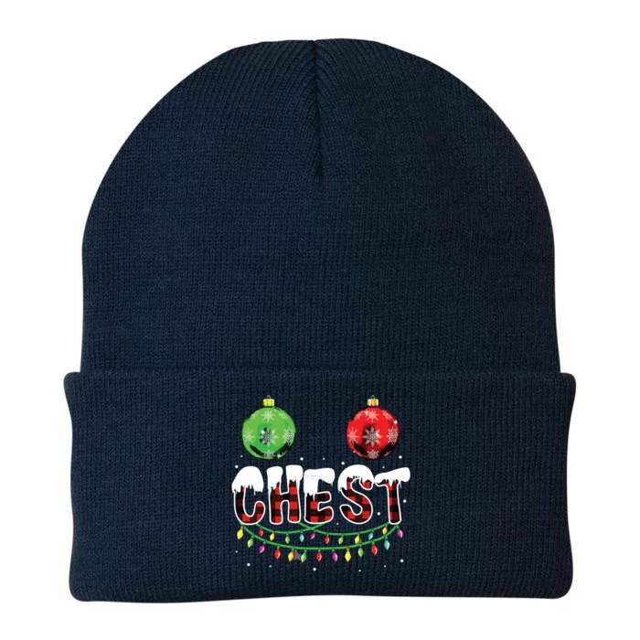 Chest Nuts Christmas Funny Matching Couple Chestnuts Knit Cap Winter Beanie