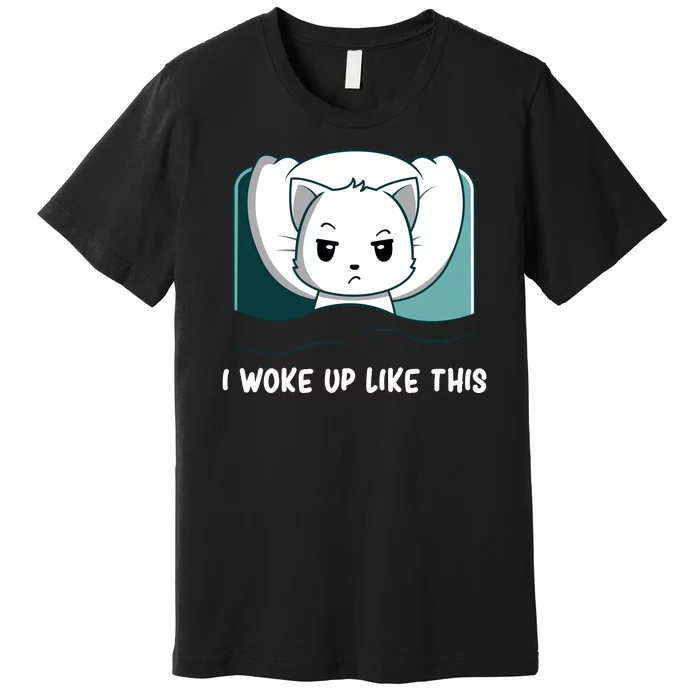 Hilarious Sleepy Lazy Cat Premium T-Shirt