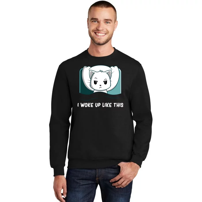 Hilarious Sleepy Lazy Cat Tall Sweatshirt