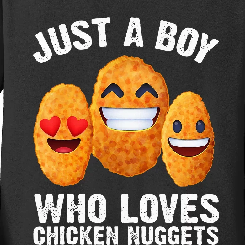 Chicken Nugget Kids Long Sleeve Shirt