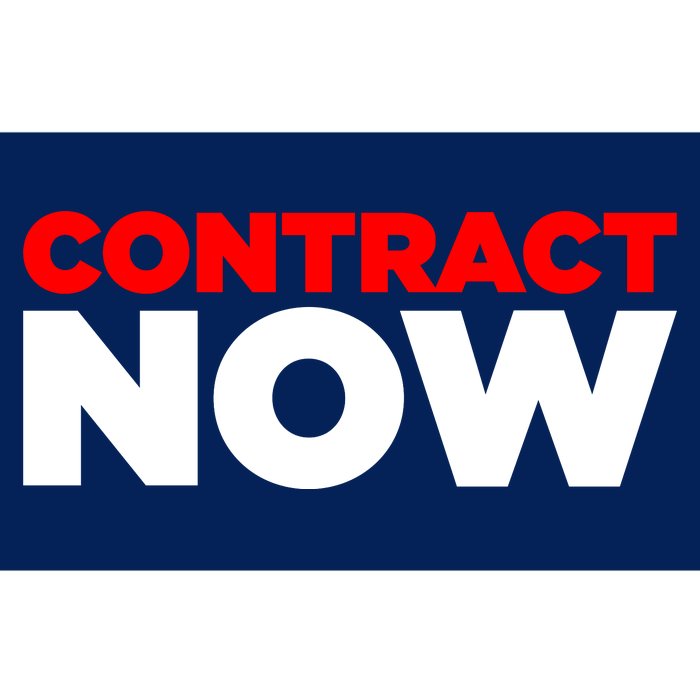 Contract Now Bumper Sticker