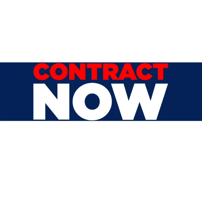 Contract Now Bumper Sticker