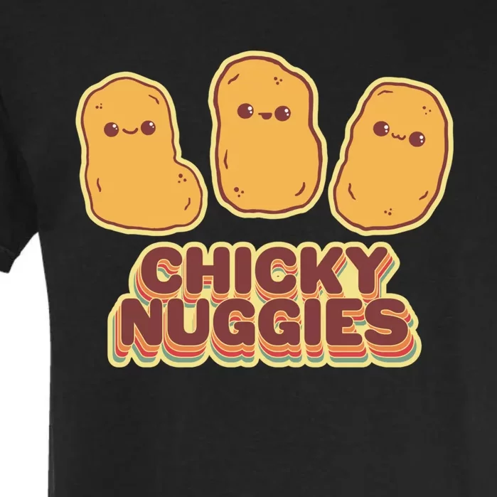 Chicky Nuggies Cute Retro Kawaii Chicken Nuggets Nuggs Meme Garment-Dyed Heavyweight T-Shirt