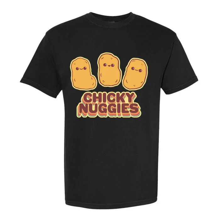 Chicky Nuggies Cute Retro Kawaii Chicken Nuggets Nuggs Meme Garment-Dyed Heavyweight T-Shirt