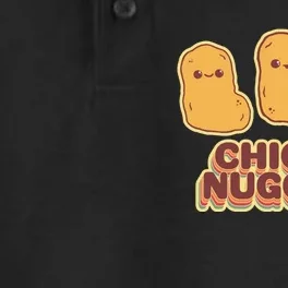 Chicky Nuggies Cute Retro Kawaii Chicken Nuggets Nuggs Meme Dry Zone Grid Performance Polo