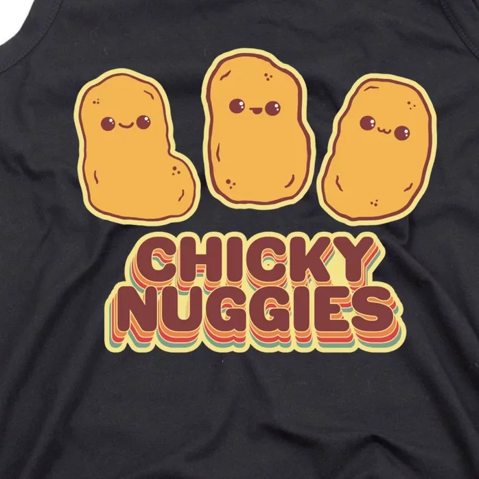 Chicky Nuggies Cute Retro Kawaii Chicken Nuggets Nuggs Meme Tank Top