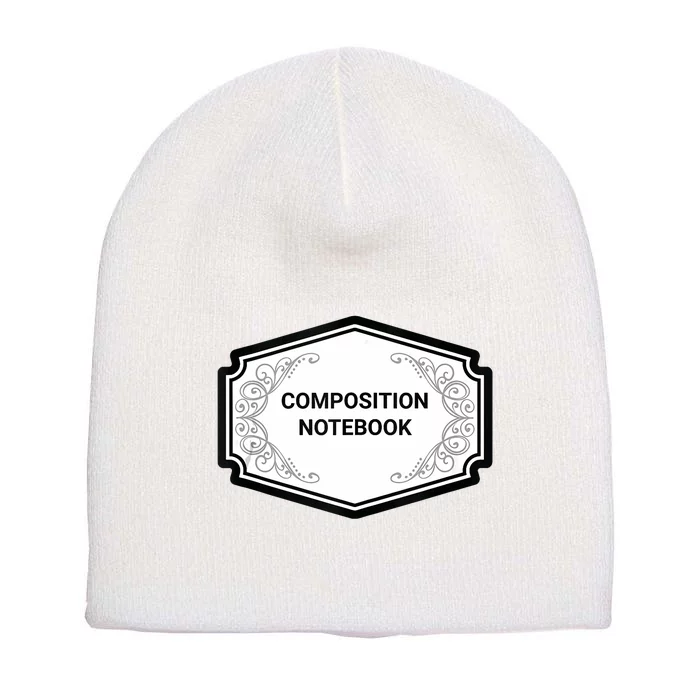 Composition Notebook Costume Teachers Matching Halloween Short Acrylic Beanie