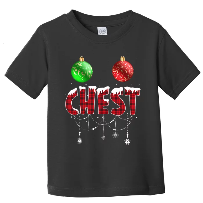 Chest Nuts Christmas Matching Couple Chestnuts Xmas Toddler T-Shirt