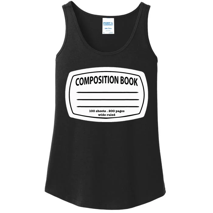 Composition Notebook Costume Matching Group Halloween Ladies Essential Tank