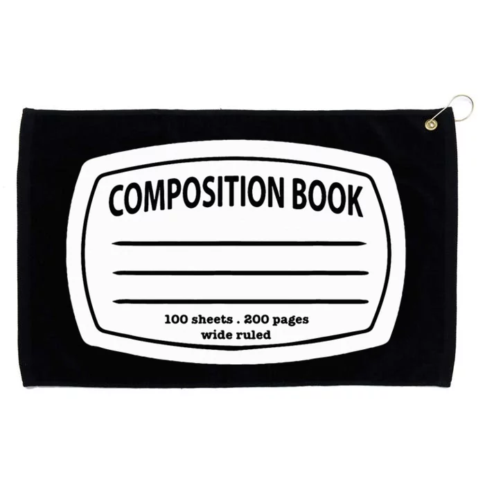 Composition Notebook Costume Matching Group Halloween Grommeted Golf Towel