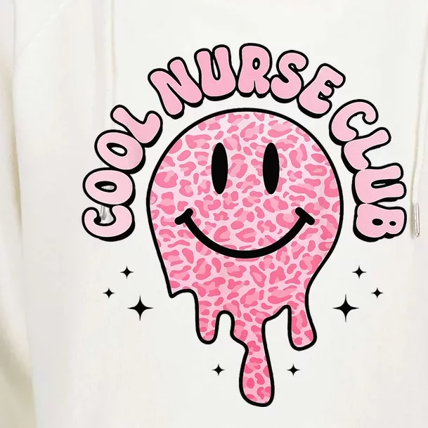 Cool Nurse Club Healthcare Worker Nurse Life Groovy Retro Womens Funnel Neck Pullover Hood